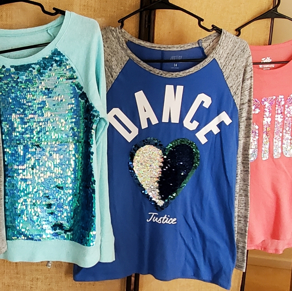 Justice Girl's 5x Size 14 T-Shirts
